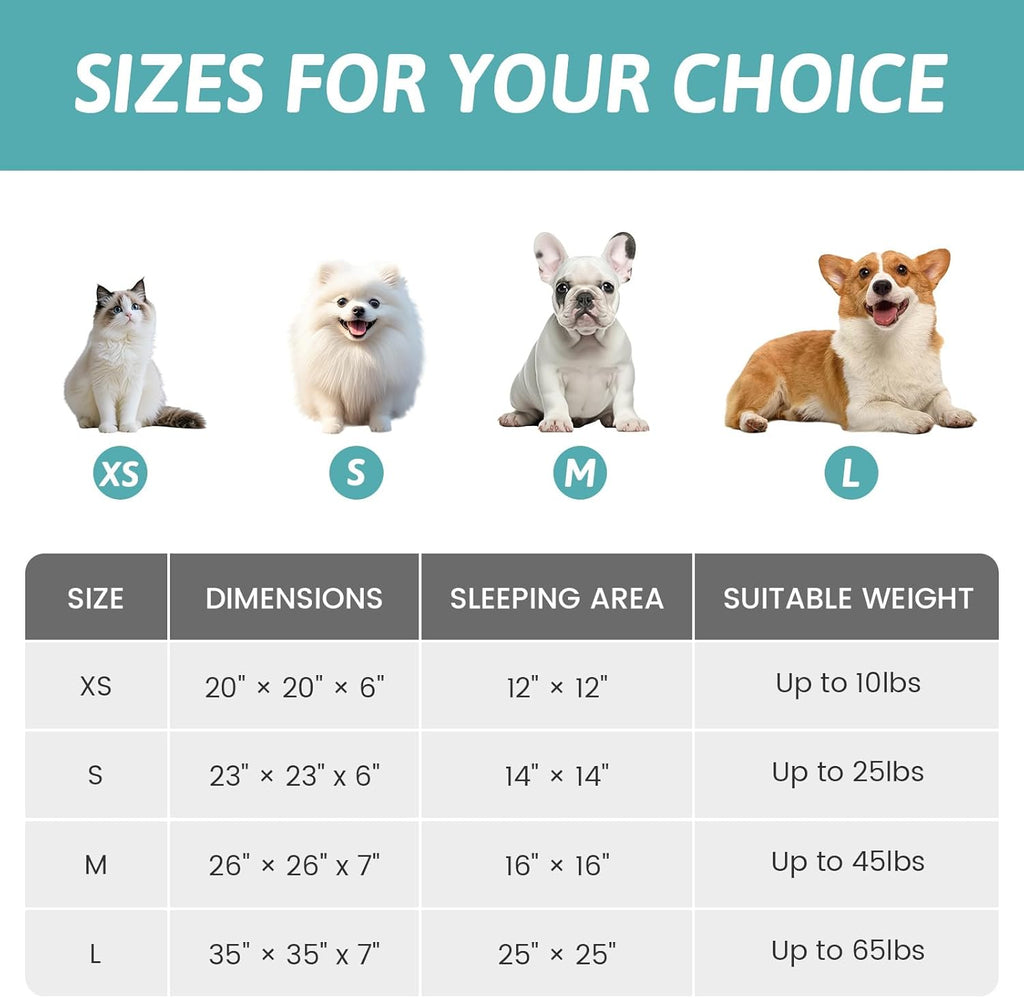 Cozy Kiss Fluffy Donut Cat Bed - 20" Round Hooded Blanket for Cats & Toy Dogs, Anti-Anxiety Faux Fur, Machine Washable, Non-Slip Bottom, Cream