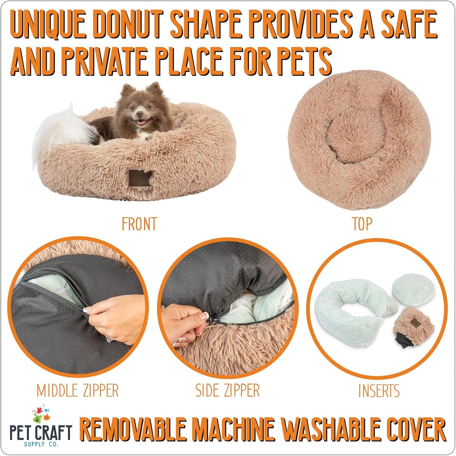 Ultra Plush Calming Anti-Anxiety Pet Bed with Soft Comfort Blanket - Perfect for Medium Dogs, Puppies, and Cats