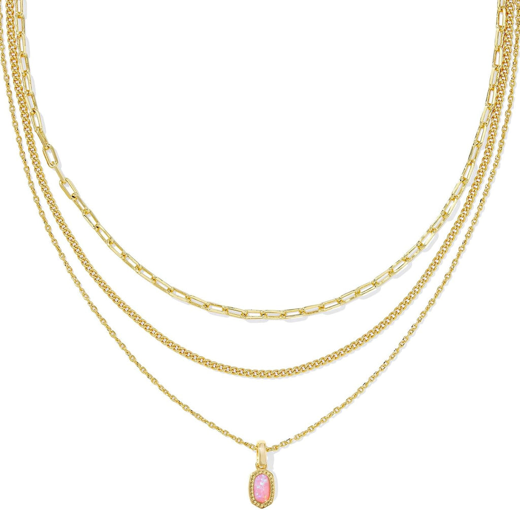 Kendra Scott Elisa Triple Strand Necklace - Elegant Fashion Jewelry for Women