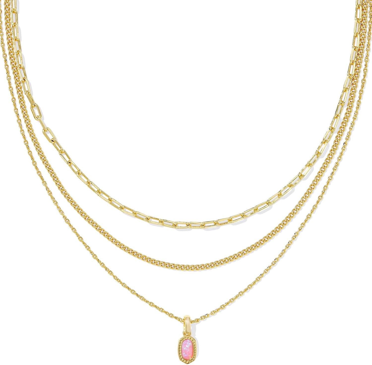 Kendra Scott Elisa Triple Strand Necklace - Elegant Fashion Jewelry for Women