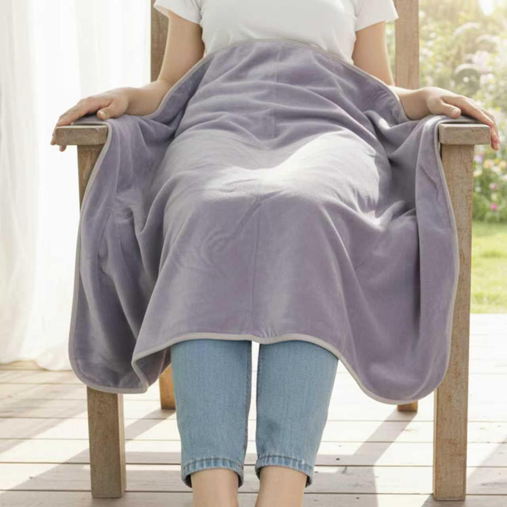 Grounding Blanket 50x60 Inch - Enhance Sleep & Relieve Pain with Conductive Grounding Mat (Gray)