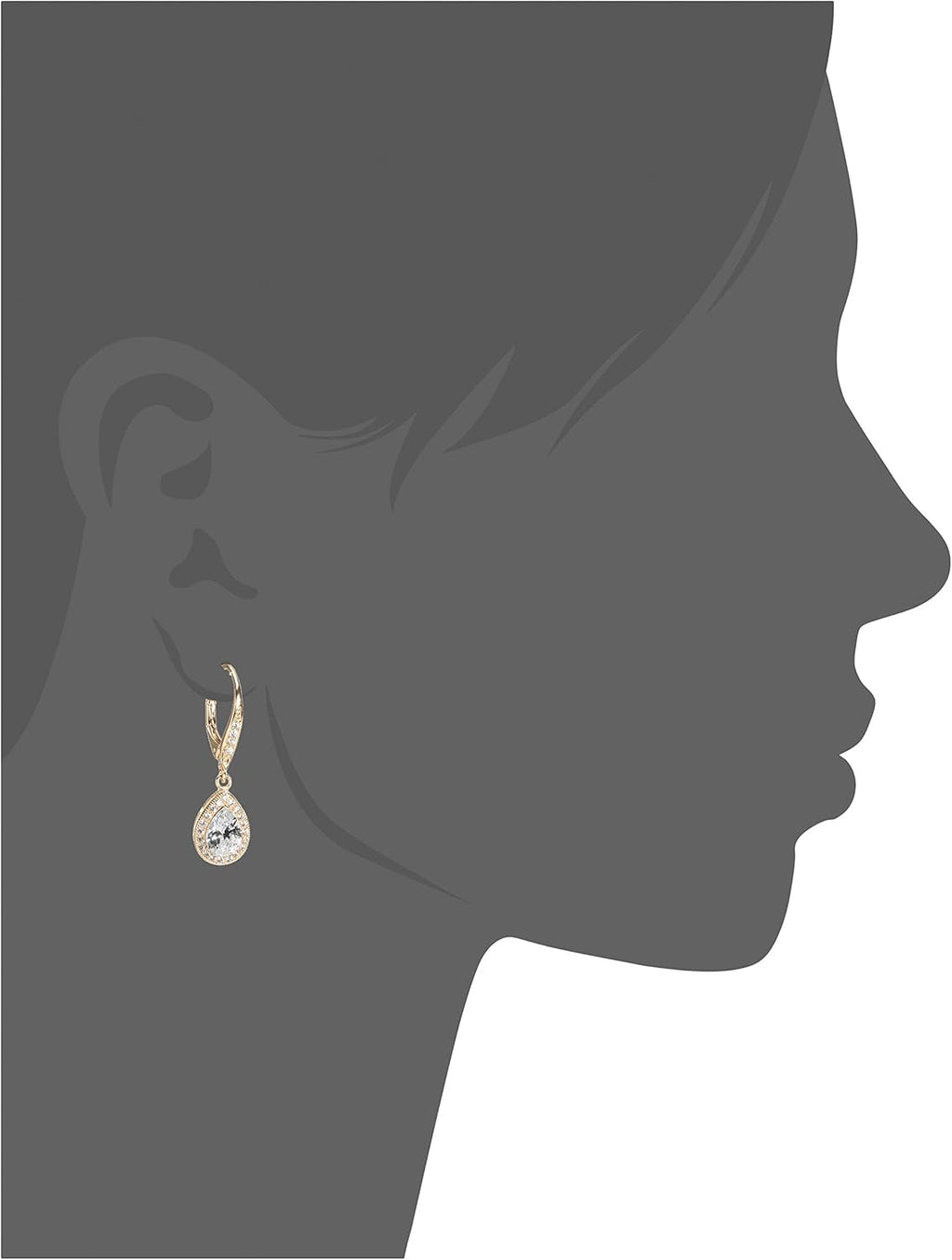 Elevate Your Style with Anne Klein Women's Drop Crystal Earrings - Stunning Statement Jewelry for Any Occasion