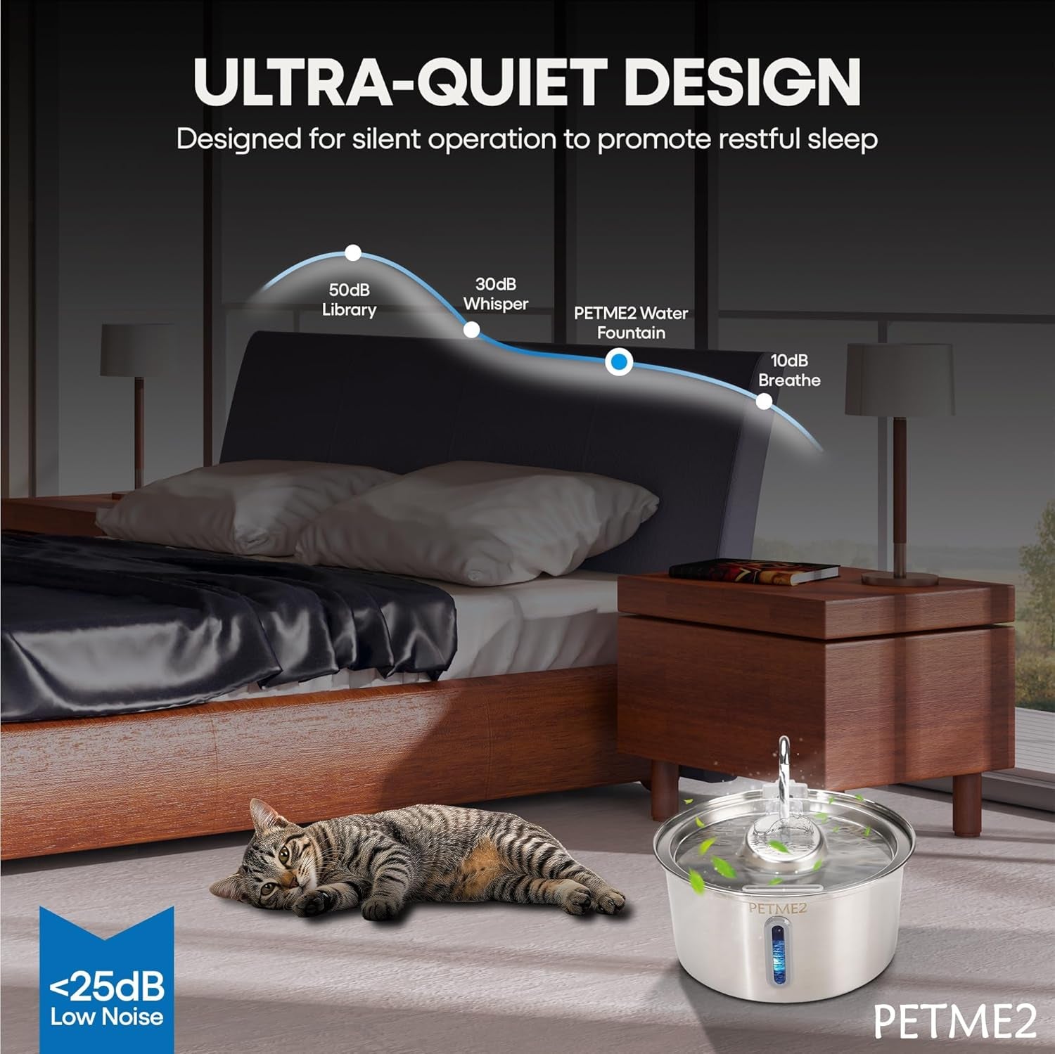 Elevate Your Pet's Hydration: Luxury 2026 Smart Stainless Steel Water Fountain for Cats & Dogs - 3.2L Capacity, LED Light, Quiet Pump, Dual Flow Modes, 4-Layer Filter, Dishwasher Safe