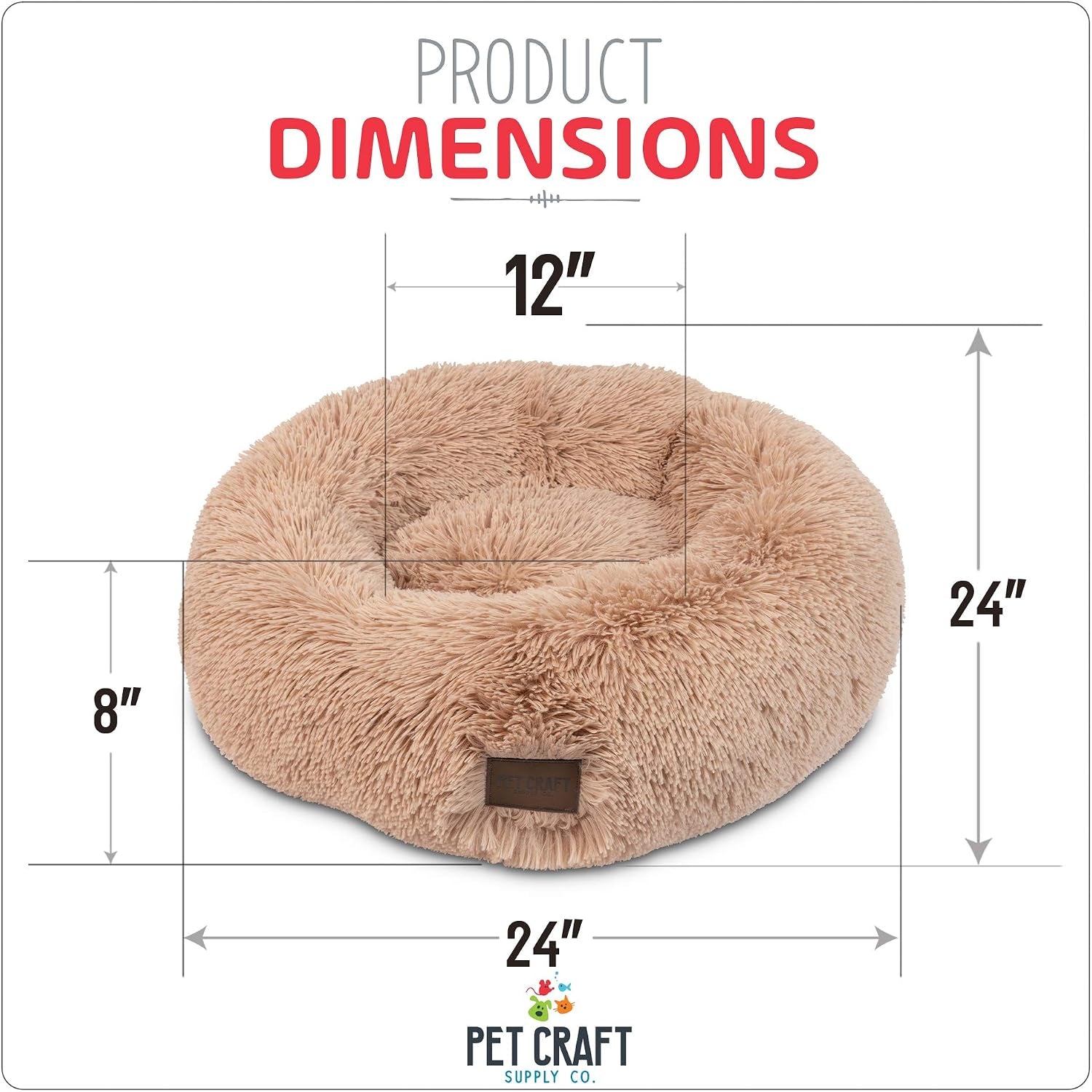 Ultra Plush Calming Anti-Anxiety Pet Bed with Soft Comfort Blanket - Perfect for Medium Dogs, Puppies, and Cats