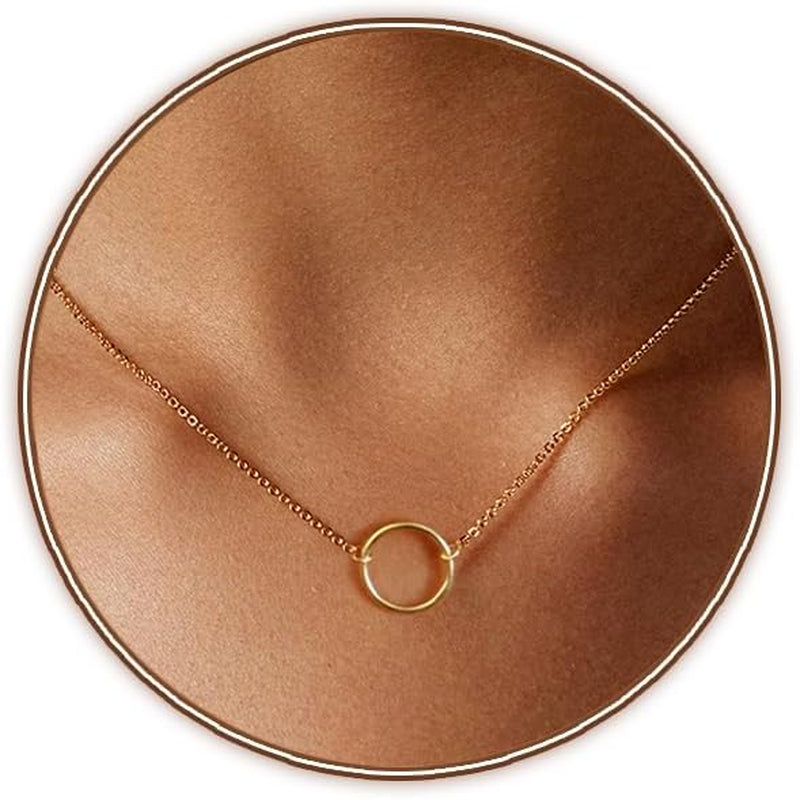 Stunning Airmb 14K Gold Plated Layered Necklaces Set - Dainty Stackable Choker & Cute Pendant Jewelry for Trendy Women