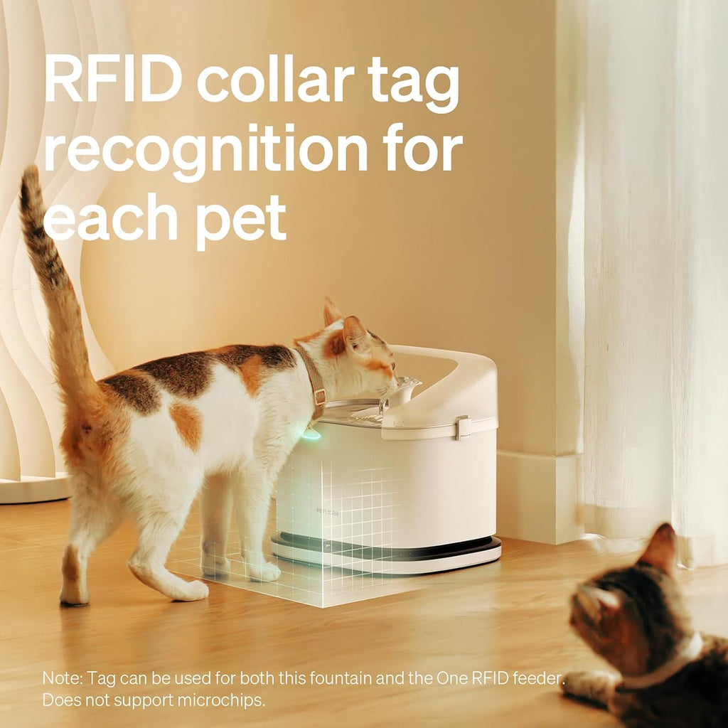 PETLIBRO RFID Automatic Cat Feeder & Multi Cats Water Fountain Bundle - Smart Diet Tracking & Hydration Monitoring for Multi-Pet Homes