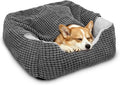 GASUR Luxury Orthopedic Dog & Cat Bed - Cozy Hooded Blanket for All Sizes, Machine Washable, Anti-Anxiety, 30 Inches, Grey