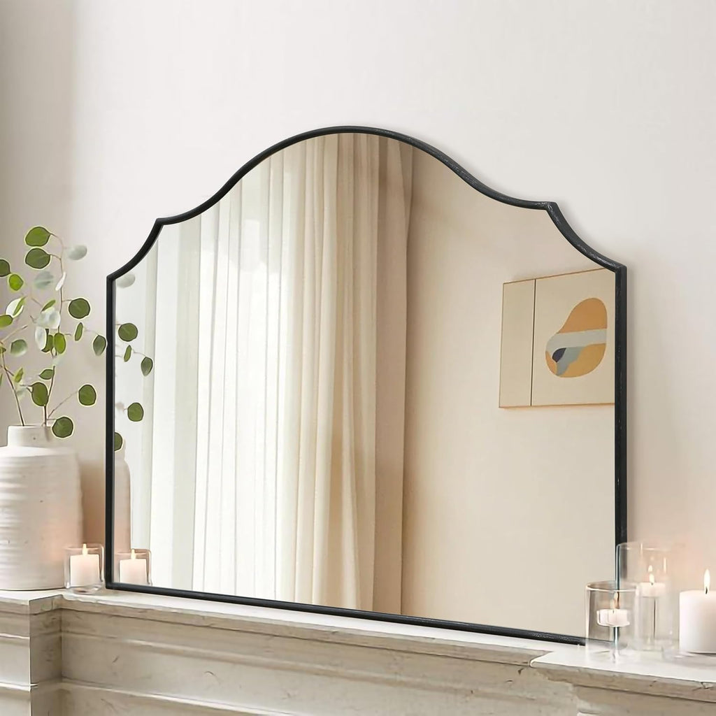 Elegant Gold Arched Full Length Mirror - 21"X56" Minimalist Wooden Frame for Bedroom, Entryway, and Living Room Decor