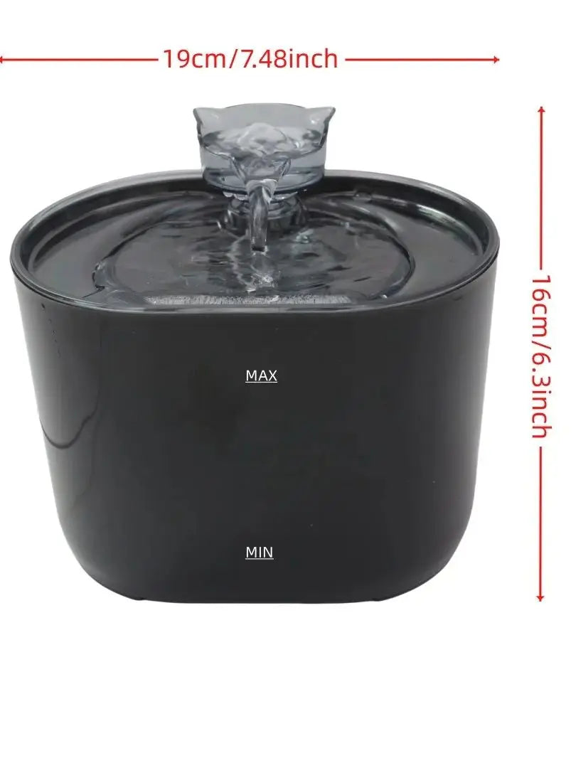 Large Capacity Smart Pet Fountain Dispenser - 74.39 Oz/2.2 Liters, Silent Automatic Circulation for Cats and Dogs