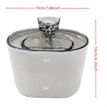 Large Capacity Smart Pet Fountain Dispenser - 74.39 Oz/2.2 Liters, Silent Automatic Circulation for Cats and Dogs