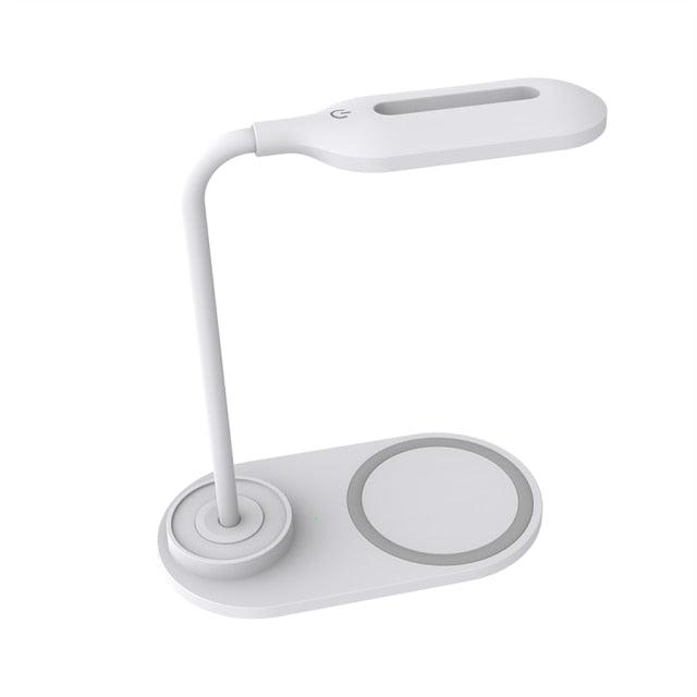 Dimmable LED Desk Lamp with Wireless Charging – Kids & Bedside Reading