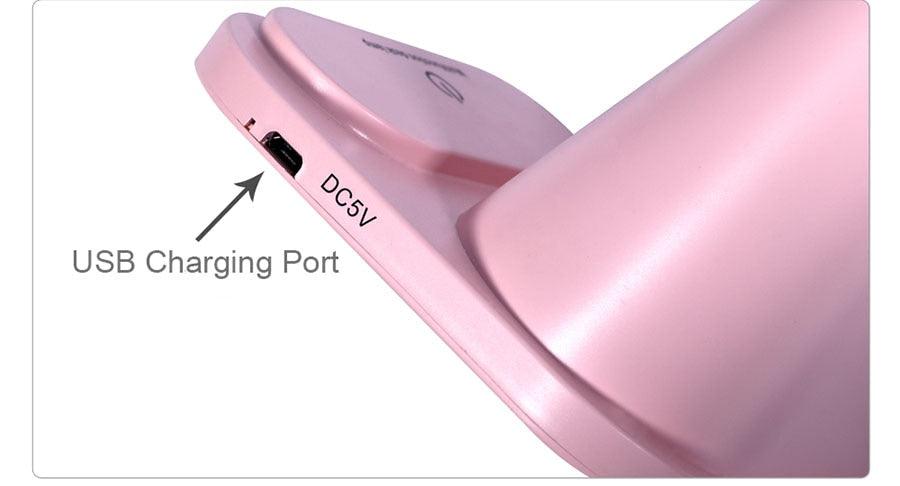 Dimmable LED Desk Lamp with Wireless Charging – Kids & Bedside Reading