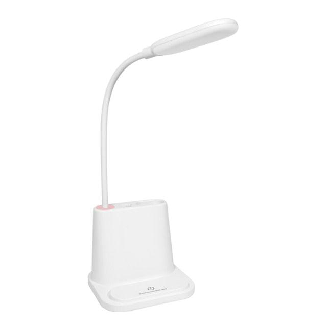 Dimmable LED Desk Lamp with Wireless Charging – Kids & Bedside Reading