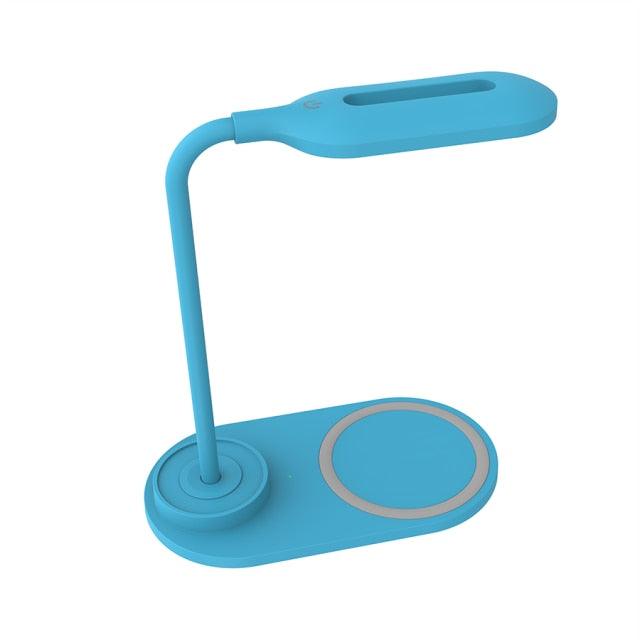 Dimmable LED Desk Lamp with Wireless Charging – Kids & Bedside Reading