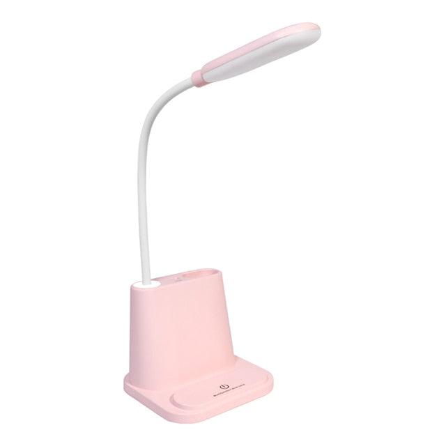 Dimmable LED Desk Lamp with Wireless Charging – Kids & Bedside Reading
