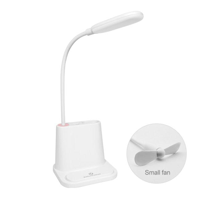 Dimmable LED Desk Lamp with Wireless Charging – Kids & Bedside Reading